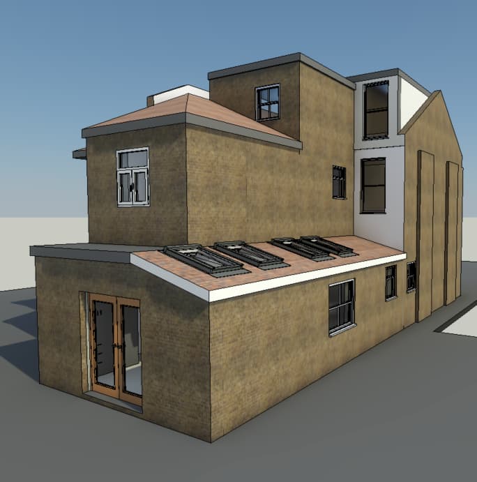 Whole house with loft and extension